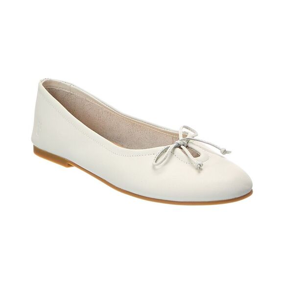 Frye Shoes - Frye Emma Leather Ballet Flat, White